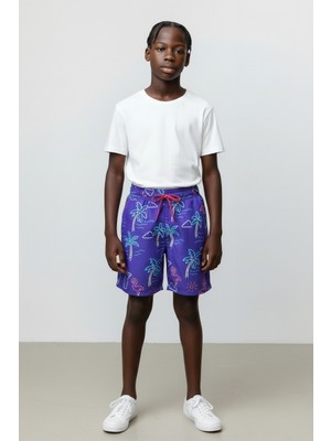 Relax Time Erkek Çocuk Desenli Deniz Şortu