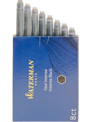 Waterman Dolma Kalem Kartuşu Mürekkebi Siyah 8’li Paket (S0110850)
