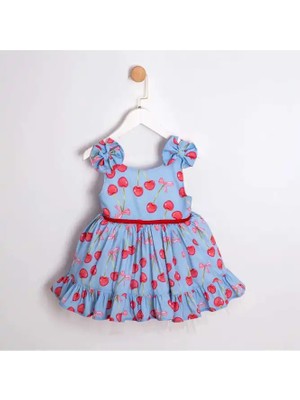 ministok Shine Cherry Askılı Kız Çocuk Elbise