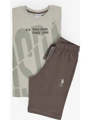U.s. Polo Assn. Erkek Çocuk Vizon Pijama Takım 50326851-VR052