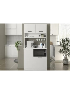 Vivense Tuco Çok Amaçlı Dolap, Beyaz, 180 cm