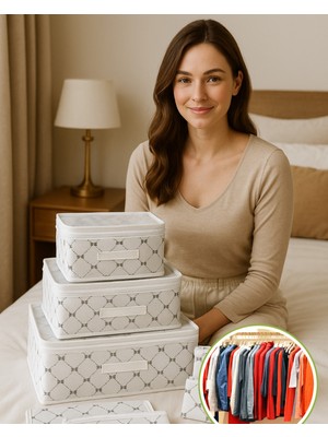 PremiumPort 6'lı Bebek Hastane Çıkışı ve Dolap Içi Düzenleyici Valiz Organizer Set