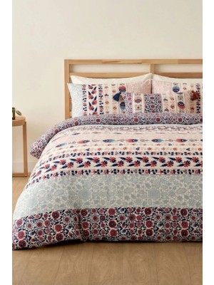 Laliva Anadolu Rüyası Çift Kişilik -Çarşafı Lastikli-Pamuk Nevresim Takımı-