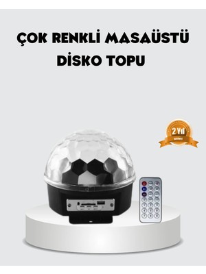 Rgb LED Disko Topu Projektör – Ev Partileri, Doğum Günleri ve Eğlence Için Işık Şovu