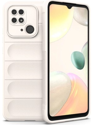 Akinco Xiaomi Redmi 10C Kılıf Optimum Silikon - Krem