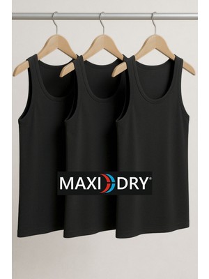 Maxi-Dry 3'lü Aşırı Terleme Önleyici Erkek Atlet, Çift Katmanlı, Islaklık Sızdırmaz, Nefes Alabilen Iç Giyim