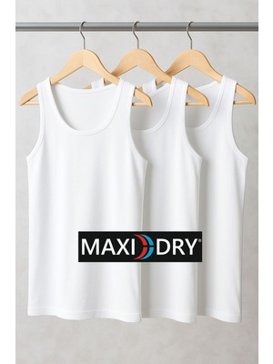 Maxi-Dry 3'lü Aşırı Terleme Önleyici Erkek Atlet, Çift Katmanlı, Islaklık Sızdırmaz, Nefes Alabilen Iç Giyim