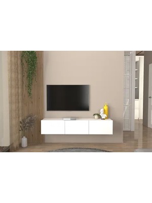 Vivense Pergamon Tv Ünitesi, Beyaz, 150 cm