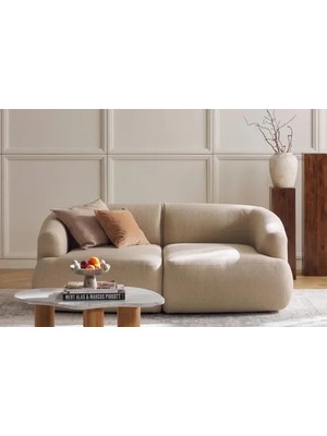 Vivense Mila Keten Ikili Kanepe, Bej