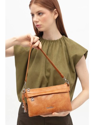 United Colors Of Benetton Benetton Kadın Çapraz Çanta Camel BNT1778