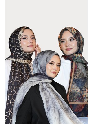 Afvente Paisley,Geometrik,Mermer Desen Soft Pamuk Şal 3 Al 2 Öde