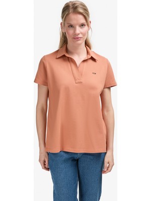 U.s. Polo Assn. Kadın Gül Kurusu Tişört Basic 50323447-VR026
