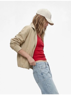 Koton Regular Fit Uzun Kollu Klasik Yaka Crop Ceket 6SAL20062IW