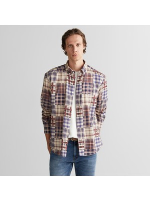 Gant Erkek Bordo Relaxed Fit  Gömlek