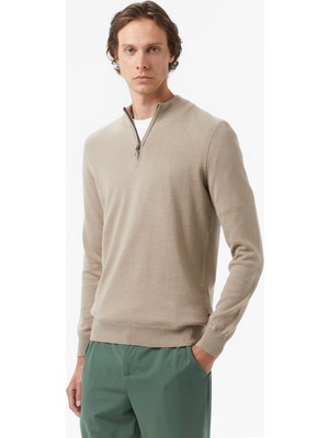 Nautica Erkek Bej Classic Fit Kazak