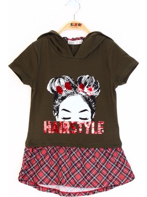 Toontoy Kız Çocuk Haırstyle Pul Palet Elbise