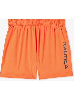Nautica Erkek Çocuk Turuncu Standart Fit Deniz Şortu