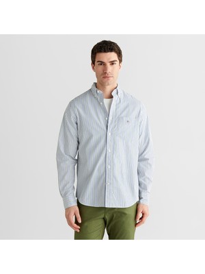 Gant Erkek Yeşil Regular Fit Düğmeli Gömlek
