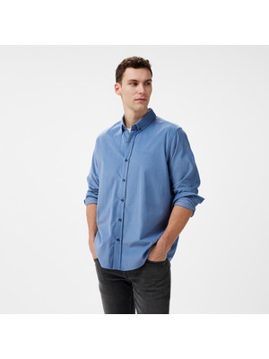 Nautica Erkek Mavi Classic Fit Gömlek