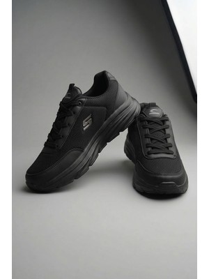 Letao Obsidian Walk Kadın Siyah  Yumuşak Tabanlı Günlük Sneaker Spor Ayakkabı
