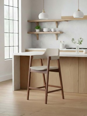 Gazzini Furniture Vector Ahşap Bar Sandalyesi