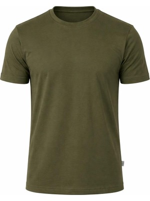 Plus Scorpion Erkek Basic Tişört %100 Pamuk Likralı Slim Fit Bisiklet Yaka Esnek Kumaş
