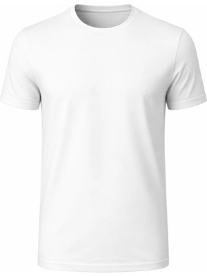 Plus Scorpion Erkek Basic Tişört %100 Pamuk Likralı Slim Fit Bisiklet Yaka Esnek Kumaş