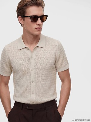 LC Waikiki Southblue Bej Polo Yaka Erkek Tişört