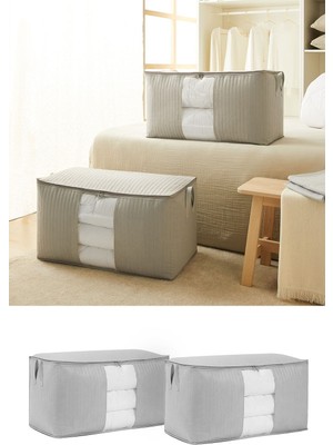 PremiumPort Mega Boy Pencereli Gri Kapitoneli Yastık Yorgan Seti 75X40X40