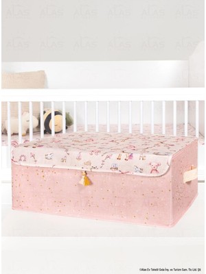 PremiumPort Baby Çamaşır Saklama Kutusu 50X38X19 Oda Aksesuarı