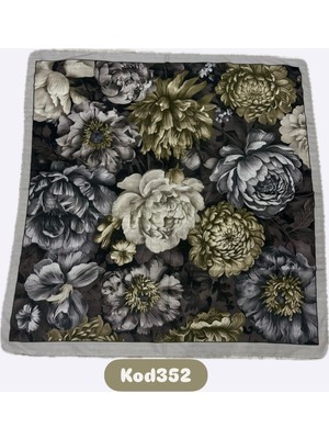 Şakayık Desen Soft Eşarp