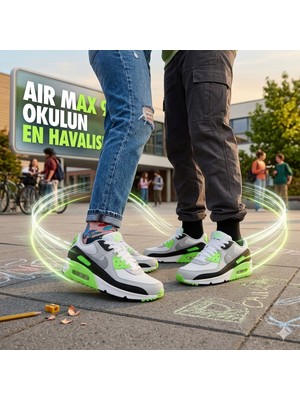 Nike Air Max 90 Ltr (Gs) Unisex Çocuk Beyaz  Sneaker Ayakkabı | CD6864-130
