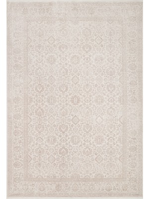 Kyoto 03 Cream Beige Klasik Desenlere Sahip Sık Dokuma Yüksek Kalite Oturma Odası Salon Halısı