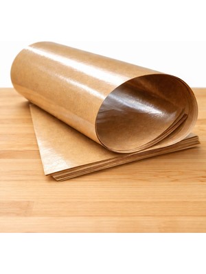 Esila Kağıtçılık Kahverengi Yağ Geçirmez Kasap Pastane Kağıdı 35X50 cm Et Tavuk Sarma 100 Adet