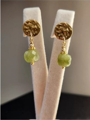 Home Zümrüt Taşı Küp Çelik Küpe