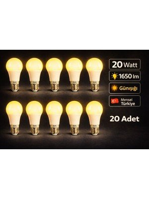 Lumixa Enerji 20 Adet 10 Watt 810 Lm Günışığı Renk Ampul