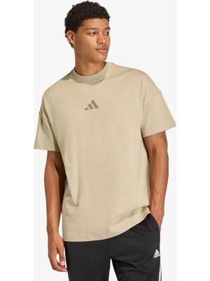 Adidas All Szn Erkek Kahverengi Antrenman T-Shirt.-