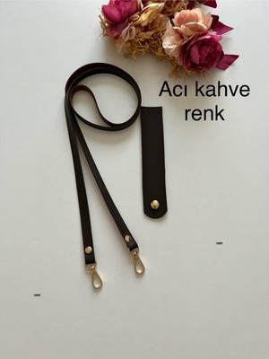 ZG Hobi Aksesuar Örgü Çantalar Için Suni Deriden Çıt Kapak ve Askı Kiti