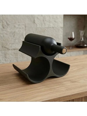 Modern Dekoratif 3'lü Şaraplık Sunum Standı