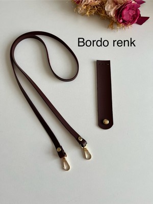 ZG Hobi Aksesuar Örgü Çantalar Için Suni Deriden Çıt Kapak ve Askı Kiti
