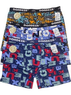 6'lı Erkek Çocuk  Karışık Desen Boxer - Dondeza
