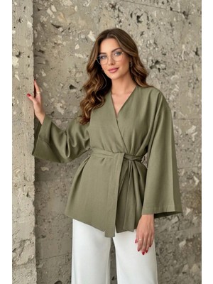 Pastelastore Kadın Kuşaklı Kimono 1177