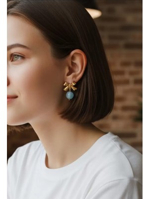 Home Akuamarin Taşı Fiyonk Çelik Küpe