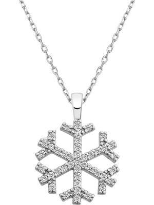 PremiumPort Parlak Gümüş Kartanesi Kolye, Şık Takı, Zarif ve Işıltılı Tasarım