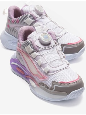 Ccway Kilitli Bağcık Anorak Çocuk Spor Ayakkabı 26-30 BEYAZ PEMBE