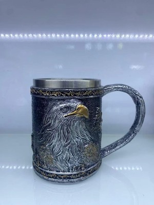 TeknoKapsül Kartal Motifli Çelik Kupa 220076