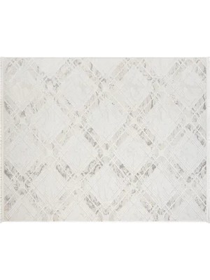 Vivense Aspendos Akrilik Dokuma Makine Halısı, 100X350, Gri, 5117