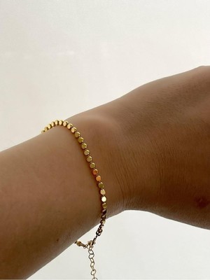 Wind Silver 925 Ayar Gümüş Gold Bileklik