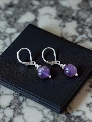 Home Ametist Taşı Çelik Küpe