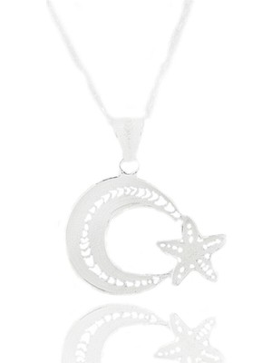 PremiumPort 925 Ayar Gümüş Telkari Zarif Kolye